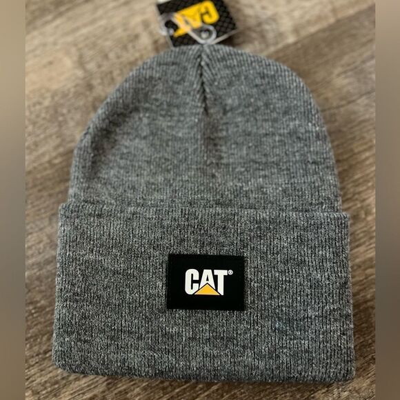 Caterpillar CAT Label Cuff Beanie- Gray - Picture 1 of 2